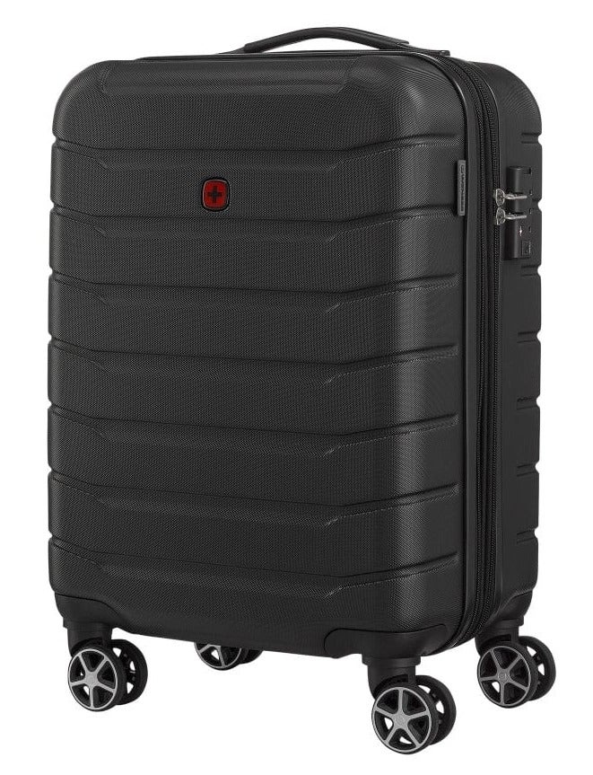 Wenger Vaiana 56 Cm Small 4-Double Wheeled Hardside Expandable Cabin Luggage Trolley - Black - Image 4